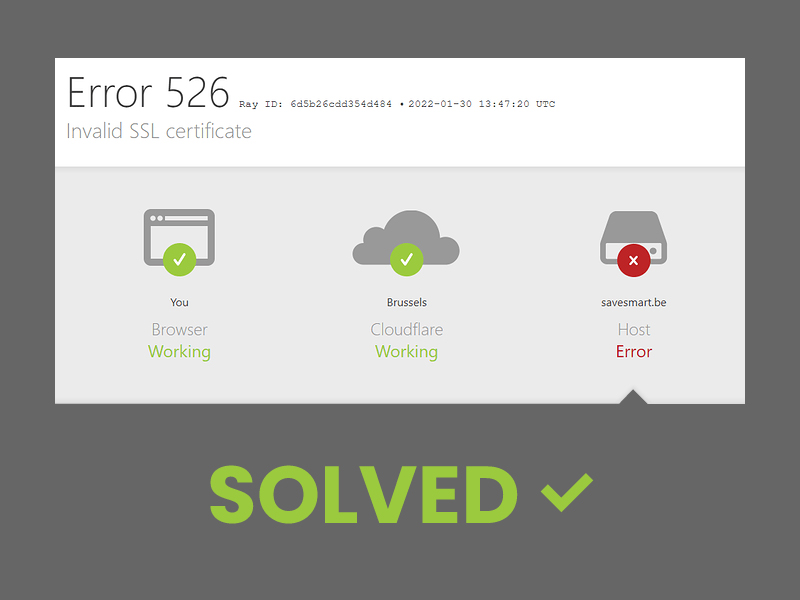 How to fix the Cloudflare 526 Error in 2025